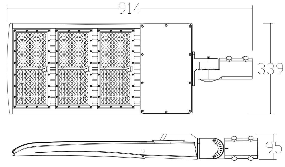 140LM/W свет поляка 4000K коробки ботинка СИД Trunnion 480V 450W