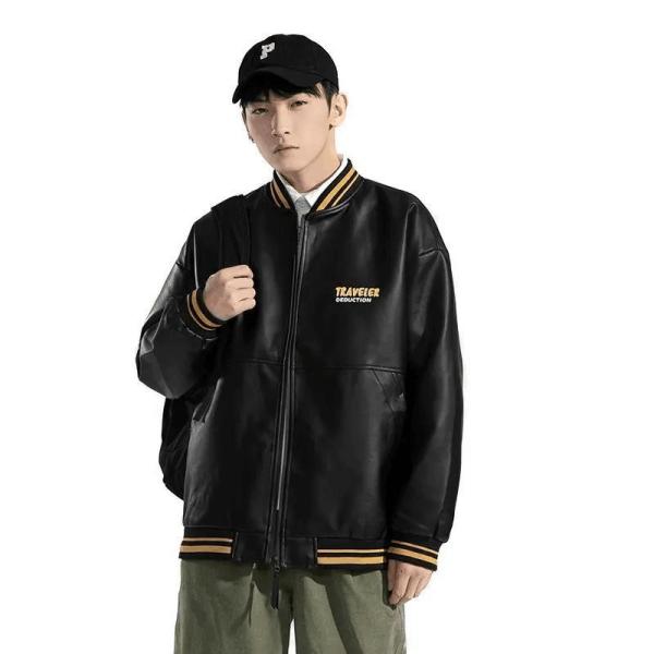 Autumn Fashion Heavy Winter Jacket  Plus Size Spring Leather Jacket