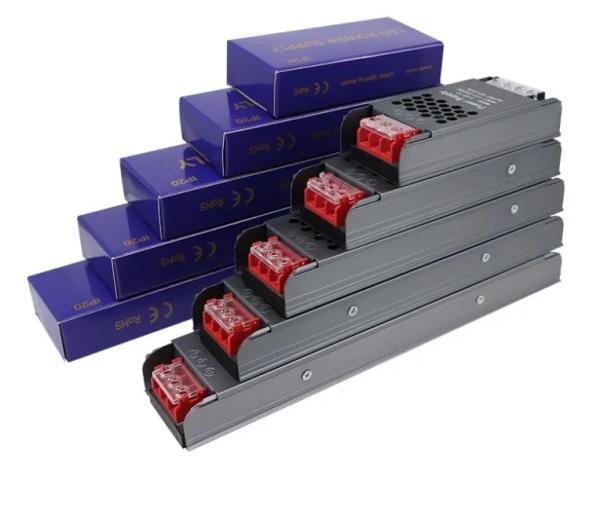 Ultra Thin And Slim Power Supply 12V/24V 60W 100W 150W Led Driver Switching Power Supply For Led Strip Light Tin Box