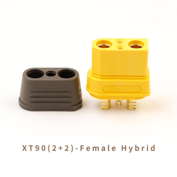 2+2 Hybrid 60A Higher Current XT90 Series Connector For Heavy-Lift Drones And Power Chargers