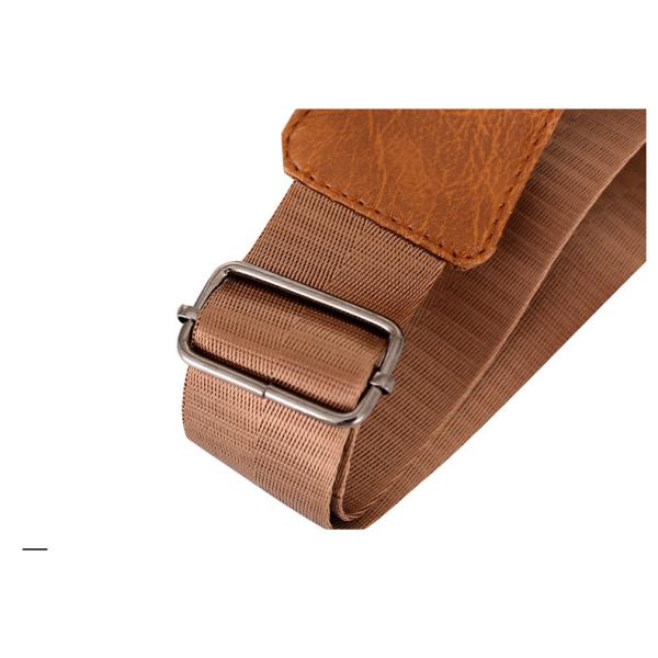 Customized Logo Fashion Men's PU Leather Business Chest Bags for Outdoor Travel