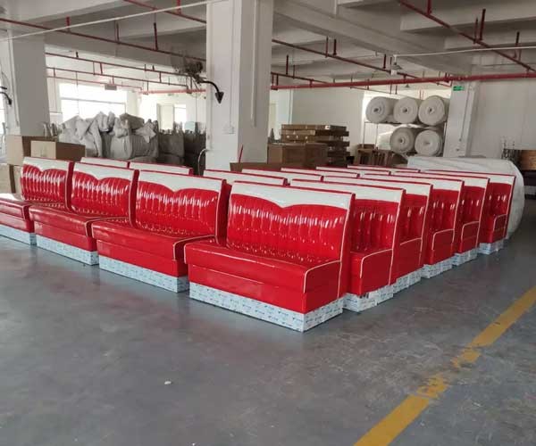 Ресторан американской софы кафа стиля 1950s ретро установленный обедая вызревание будочки анти-