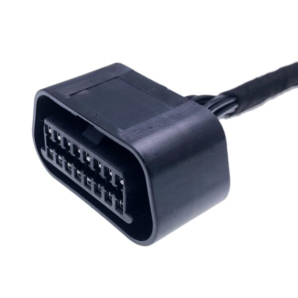 Offer Drawing Custom J1962 Car OBD II 16 Pin OBDII Y Splitter Extension Wire Harness OBD2 16pin Diagnostic Adapter Cable