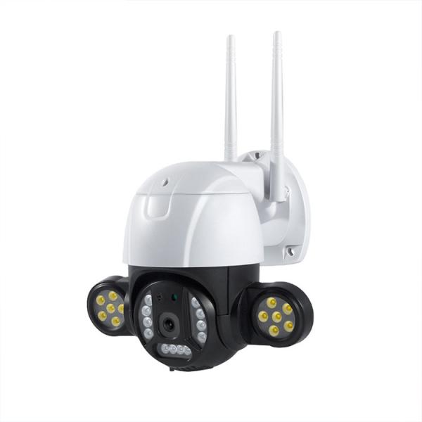 Floodlight 4k PTZ IP Camera Outdoor WiFi With Tuya Smart Life App
