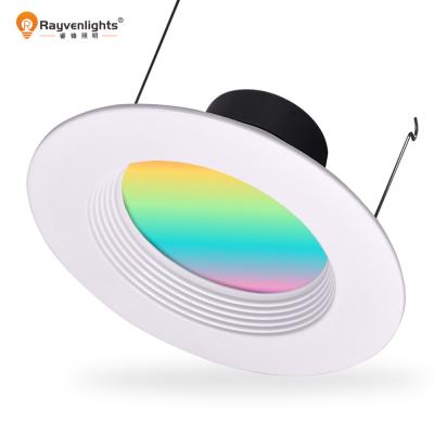 190x81mm APP Smart RGB 5 Watt Wifi Controlled Led Downlights With TUYA