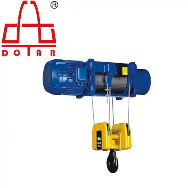 10T 12m 380V CD1 Electric Hoist Electric Wire Rope Hoist Pendent Control
