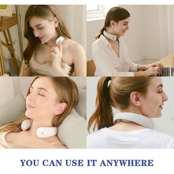 Intelligent Control Heated Neck Massager For Cervical Pain / Neck Fatigue / Cervical Strain