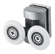 OEM Heavy Duty Shower Door Rollers / Glass Sliding Door Roller With Bearing Wheels