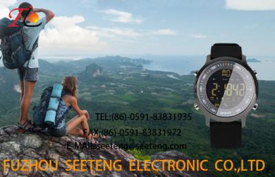 wholesale Silicone watch  with alloycase and Compass funcmovement watch Suitable for mountain climbing and outdoor sport