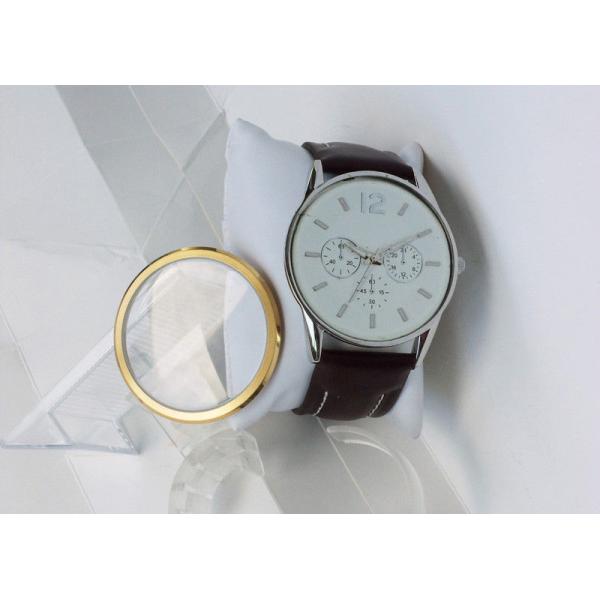 Genuine leather strap 50M Stainless Steel Waterproof Watch For Men