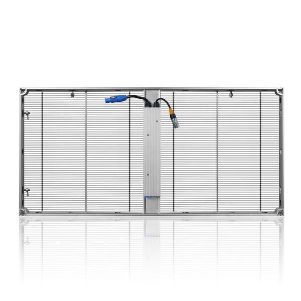 HR P3.9 Curtain  Advertising 70% Transparent Glass Wall Transparent Glass Led Display