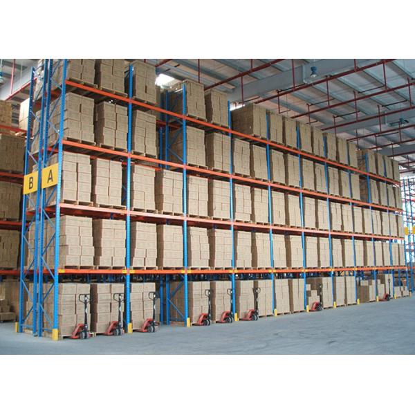 Metal Industrial Storage Rack For Warehouse Storage Solutions Powder Coated Finishing