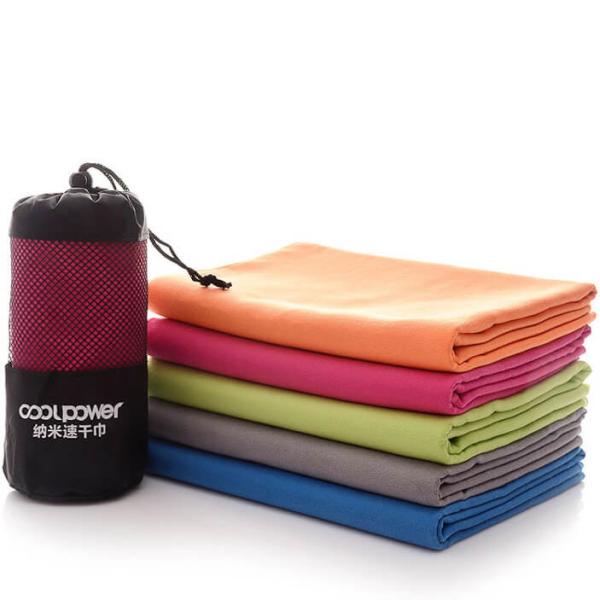 Double Sided Sports Beach Towel , Microfiber Sports Towel Two Layers High Density