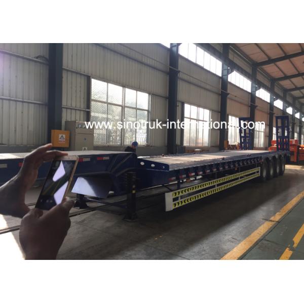 De SINOTRUK tres del árbol camión de remolque semi, del plano remolque semi del acero de carbono