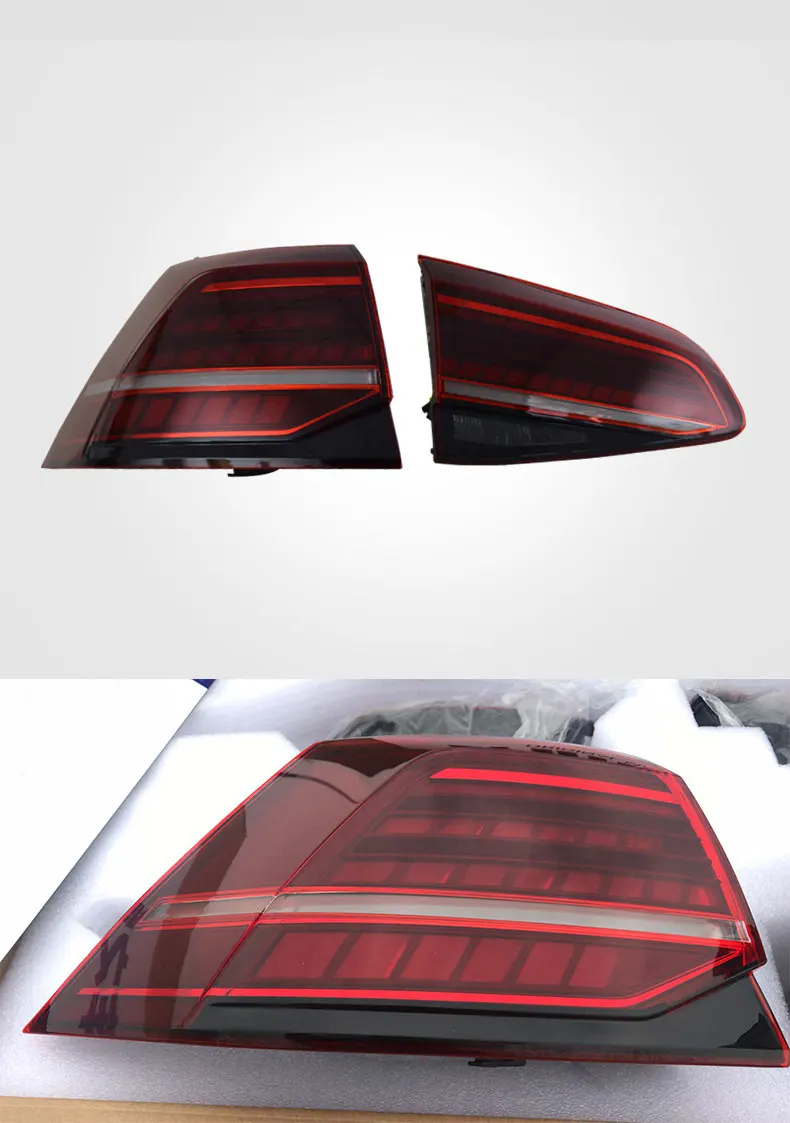 Заднее освещение для Volkswagen Vw Golf 7 13-21 Ретрофит 7.5 поколения Full Led Rear Tail Light Flow Рулевое управление