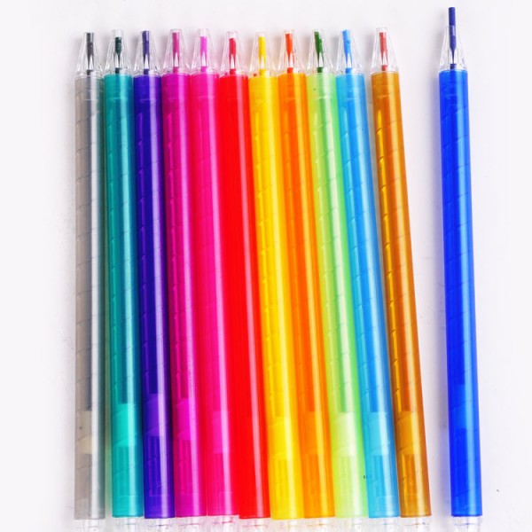wholesale cheap price multicolor twist wax crayon for kids drawing