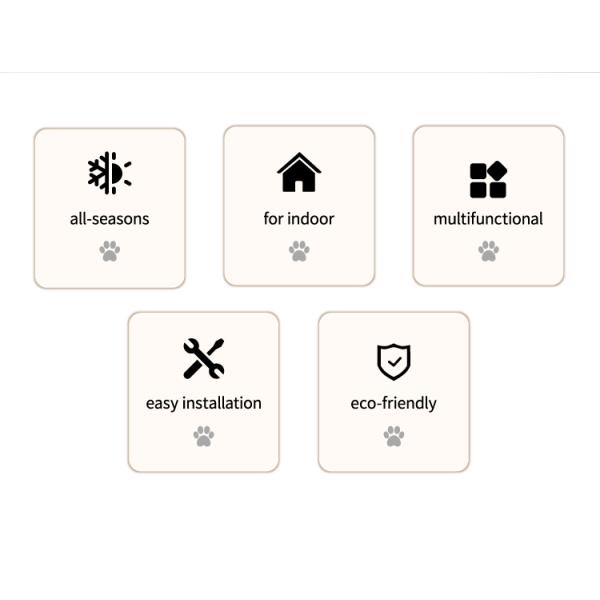 Snap Button Closure Custom Modern Indoor Cat Dog Furniture House for Cat Bed Function