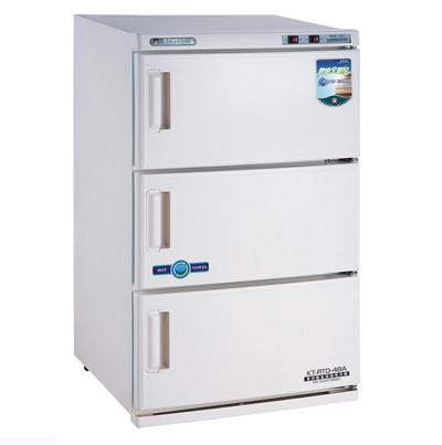 Double Hot Towel Warmer Cabinet Iron Materials 220V / 110V , 32L Capacity