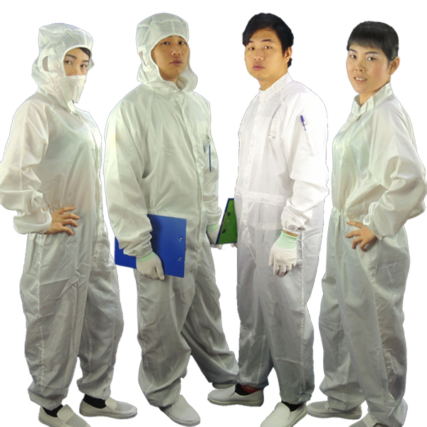 Dust Proof 100D 98% Cotton Antistatic Coveralls ESD Smock