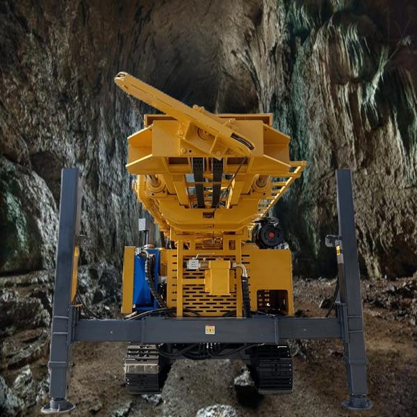 Rotary DTH Water Well Drilling Rig Diesel Power High Torque Simple Operation