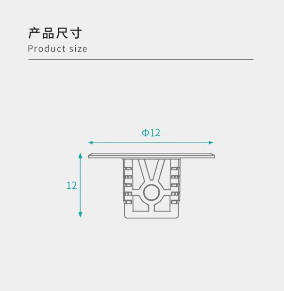 12*12mm Metal ABS Repositório Suportes, Conector de Painel de Mobiliário Para Mobiliário Rta