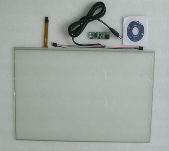 Flexible 9.7 - 22 Resistive Touch Panel With Anti-Glare Coating And USB Controller