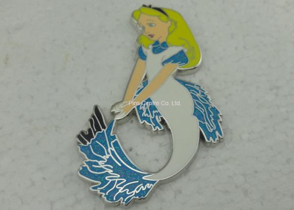 Love Theme Lady Safety Hard Enamel Pin For Descoration Logo Stamped