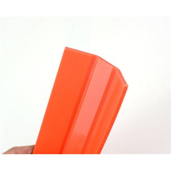 Orange PVC ABS Plastic U Channel Extrusion Profile
