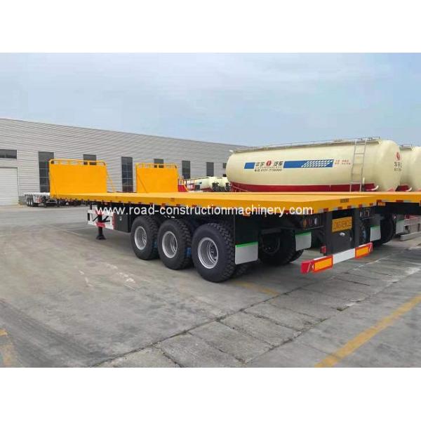 трейлер тележки цапфы 80ton 3 планшетный Semi для грузового транспорта
