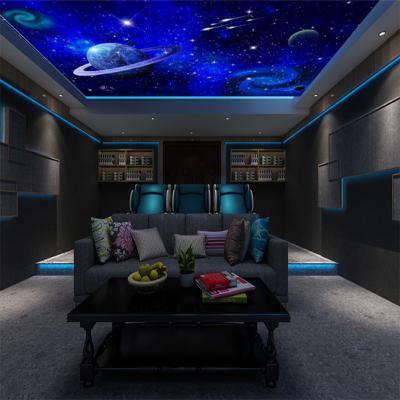 12VDC Polyester Fiber Optic Star Ceiling Panels Caviar Ceiling Acoustic Panel