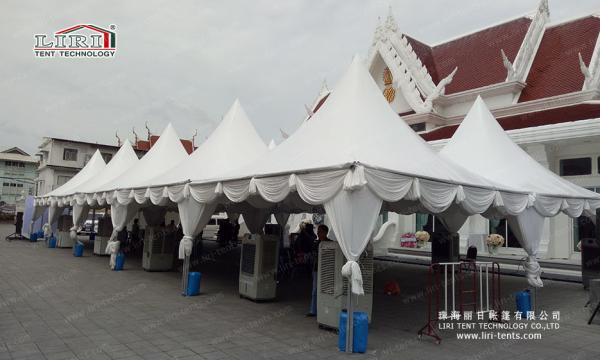 Hajj Pagoda Tent / Ramadan Tent with High Peak  Tents for Catering and Stay Place