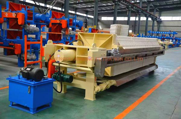 1250mm Big Plate Industrial Filter Press , PP Chamber Filter Press Machine