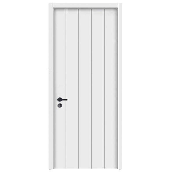 Composite Internal Room Wood Wpc Door Interior Doors Manufacturer Wholesale Price Waterproof for Bathroom With Smart Lock