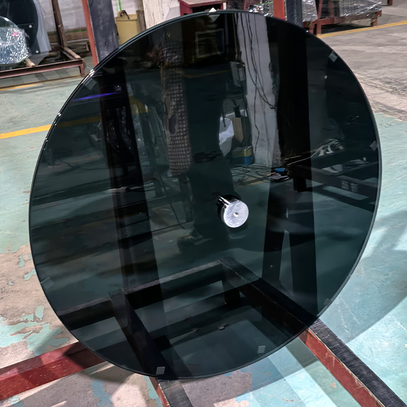 Black Glass Coffee Table Top Modern Home Furniture