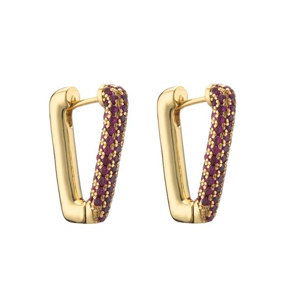 Роскошные серьги золота 24k фасонируют дам изготовленный на заказ диамант ювелирных изделий обил серьги