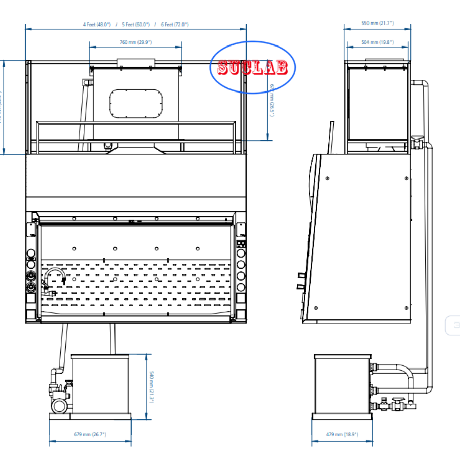Custom  White Laboratory Fume Cupboard with Wet Scrubber  Manufacturers for Customized Requirements