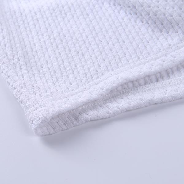 Backless Button Front Women Crop Top , Sleeveless Cotton Halter Tank Top