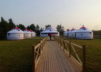 Heavy Duty All Season Mongonlian Yurt Tent 4 Layer Double PVC Coating Fabric