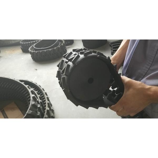 Следы мини робота резиновые с подгонянной шириной колес 123mm