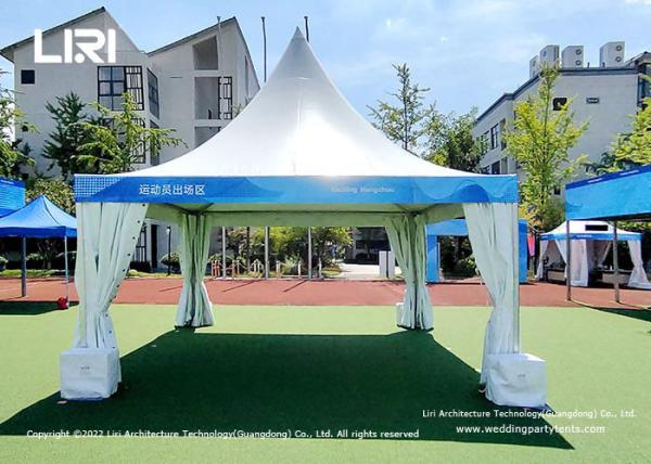 Indoor Sports Luxury Garden Gazebo Pagoda Tents With PVC Walls Small Size