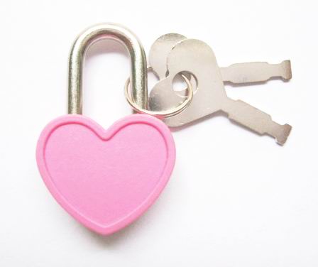 Plastic Small Heart Notebook Locks