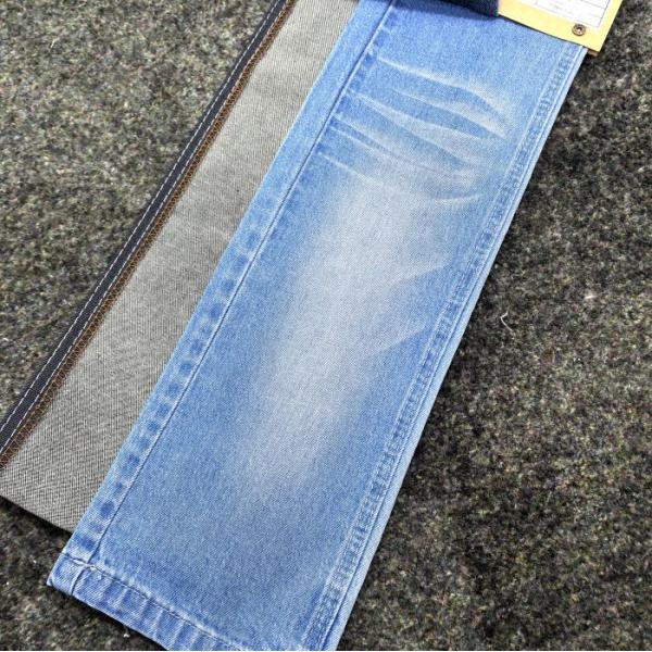 Tejido vaquero elástico azul oscuro de 10OA*10/20 75D para vaqueros de mujer, 9.5oz JSD3141