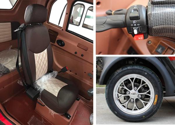 Aluminium Wheel 60V 1200W Electric Passenger Tricycle