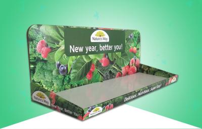 Bandejas da exposição do cartão do alimento da ceia com revestimento lustroso para a loja de Woolworths