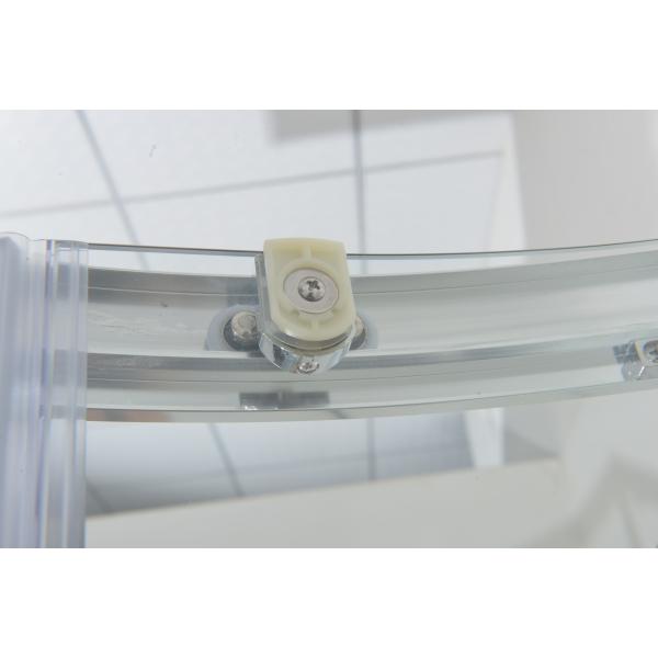 Curved Corner Shower Enclosure , 900x900x1900mm Shower And Bath Enclosures chrome aluminium