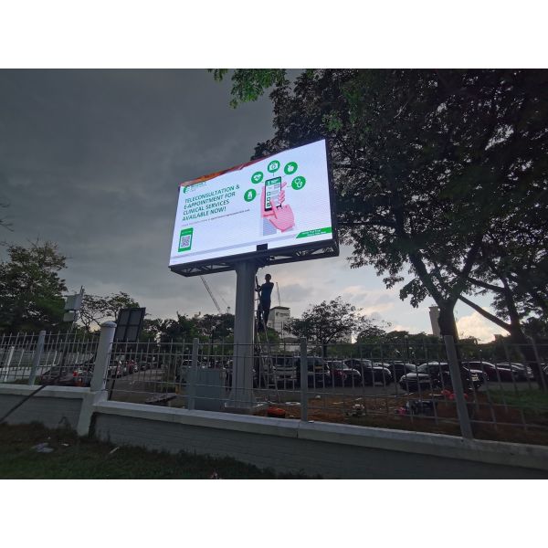 Outdoor Video Wall Advertising Full Color P6 mm Led Display Billboard Screen  with 6000 brightness