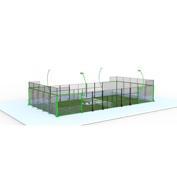 Experiencia deportiva inmersiva de pádel panorámico de 360 grados, universal para interiores y exteriores