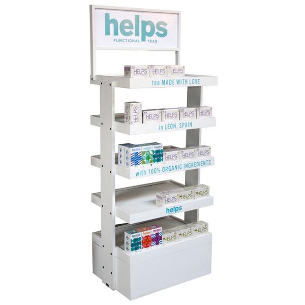 Logo Cosmetic Display Stand Skin feito sob encomenda importa-se o suporte de exposição acrílico da composição