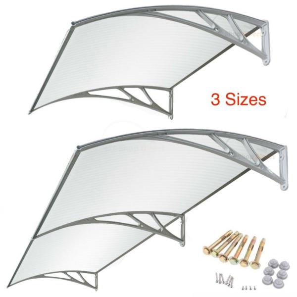 Durable Solid Polycarbonate Awning , PC Door Canopy Patio Cover Long Life Span