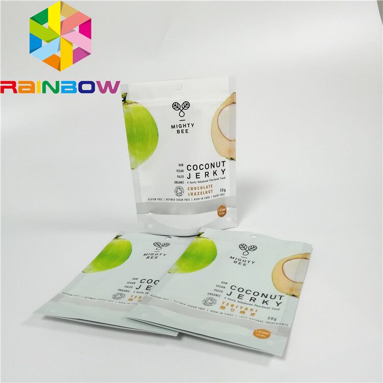 Biodegradable окно ясности PLA стоит вверх мешок 100g 250g 500g для закуски арахиса анакардии